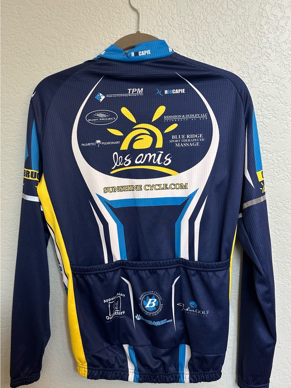 Hincapie Les Amis Sunshine Cycle Long Sleeve Cycling Jersey M